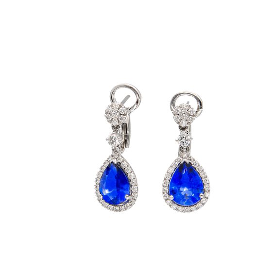 Pendientes Crivelli Mujer ZAFFIRO in Oro blanco Zaffiro 2.81 Ct 372-3411 - 372-3411